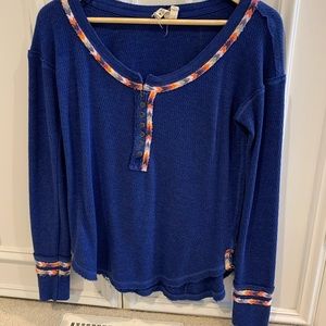 We the Free embroidered thermal top